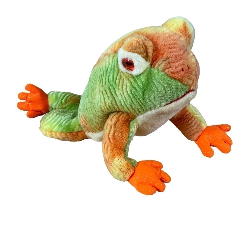 Prince The Frog Retired 2000 TY Beanie Buddy 13in Bullfrog Tie dye